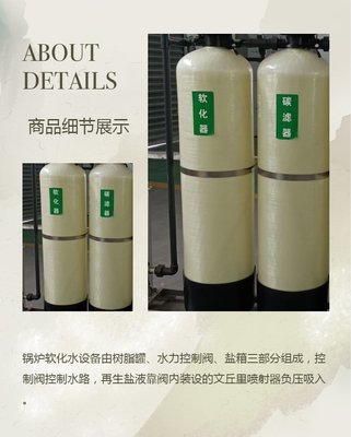 1噸每小時全自動軟化水設備 單閥單罐，為鍋爐補給水保駕護航